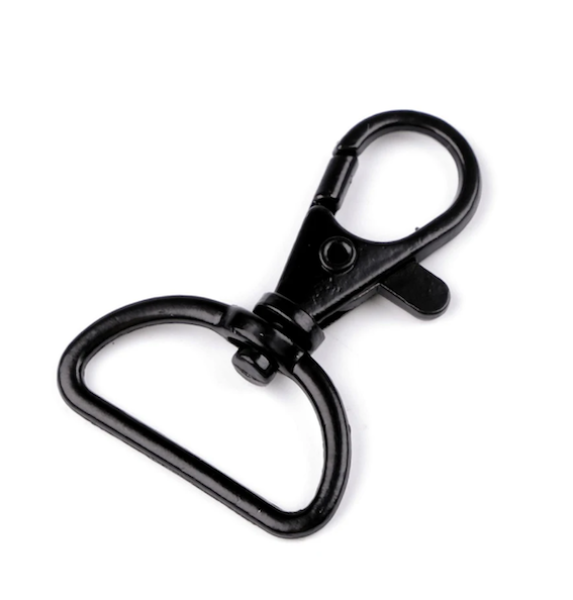 Karabiner Schwarz - 25 mm